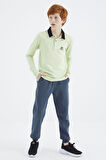 Açık Yeşil Polo Yaka Basic Erkek Çocuk T-Shirt - 11171