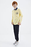 Sarı Polo Yaka Erkek Çocuk T-Shirt - 11172 | 13-14 Yaş