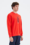 Fiesta O Yaka Baskı Detaylı Rahat Kalıp Erkek Sweatshirt - 88283 | XXL