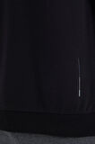 Siyah O Yaka Kol Şerit Detaylı Basic Rahat Kalıp Erkek Sweatshirt - 88293 | S