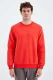 Fiesta O Yaka Kol Şerit Detaylı Basic Rahat Kalıp Erkek Sweatshirt - 88293 | S