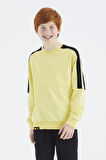 Sarı Basic O Yaka Erkek Çocuk Sweatshirt - 11182 | 8-9