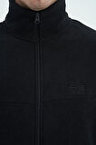 Hardy Siyah Standart Kalıp Polar Erkek Sweatshirt - 88299