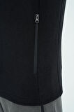 Hardy Siyah Standart Kalıp Polar Erkek Sweatshirt - 88299