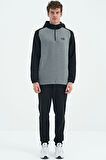 Ruby Gri Melanj Standart Kalıp Polar Erkek Sweatshirt - 88300