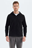 Connell Siyah Rahat Kalıp Polar Erkek Sweatshirt - 88313 | L