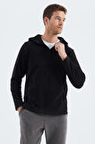 Connell Siyah Rahat Kalıp Polar Erkek Sweatshirt - 88313 | L