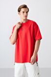 Fiesta Pamuklu Kalın Yumuşak Dokulu Oversize Fit Baskılı Erkek T-Shirt - 88323