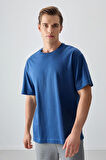 Parlament %100 Pamuk Kalın Yumuşak Dokulu Oversize Fit Basic Erkek T-Shirt - 88353