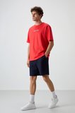 Fiesta Pamuklu Kalın Yüzeyi Dokulu Oversize Fit  Baskılı Erkek T-Shirt - 88372