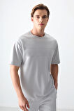 Taş Pamuklu Kalın Yumuşak Dokulu Oversize Fit Basic Erkek T-Shirt - 88378