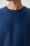 Parlament Waffle İnterlok Yüzeyi Dokulu Oversize Fit Basic Erkek T-Shirt - 88379
