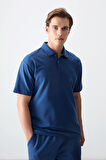 Parlament Pamuklu Kalın Yumuşak Dokulu Polo Yaka Oversize Fit Basic Erkek T- Shirt - 88382