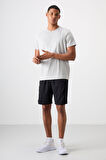 Taş Polyester Nefes Alan Dokulu İnce Esnek Standart Fit Erkek Performans T-Shirt - 88388