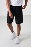 Tommy Life Siyah Polyester Micro Yumuşak Comfort Fit Erkek Şort - 81268
