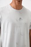 Tommy Life Taş Polyester Nefes Alan Jakarlı İnce Esnek Standart Fit Erkek Performans T-Shirt - 88397