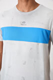 Taş Polyester Nefes Alan Jakarlı İnce Esnek Standart Fit Erkek Performans T-Shirt - 88398