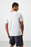 Taş Polyester Nefes Alan Jakarlı İnce Esnek Standart Fit Erkek Performans T-Shirt - 88398