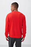Fiesta Kompakt Pamuklu Kalın Pürüzsüz Dokulu O Yaka Standart Fit Erkek Sweatshirt -88405