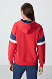Fiesta Kompakt Pamuklu Kalın Pürüzsüz Dokulu Kapüşonlu Oversize Fit Kadın Sweatshirt - 97290