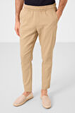 Koyu Bej Standart Fit Dokuma Hafif Esnek Chino Erkek Pantolon - 82177