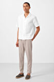 Taş Standart Fit Dokuma Hafif Esnek Chino Erkek Pantolon - 82177
