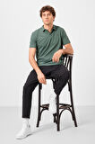 Siyah Standart Fit Dokuma Hafif Esnek Chino Erkek Pantolon - 82178