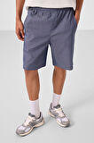 Kot Lacivert Standart Fit Dokuma Hafif Esnek Chino Erkek Şort - 81292