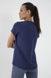 Tommy Life Standart Kalıp O Yaka Basic Kısa Kol Kadın T-Shirt İndigo 97144