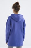 Oversize Kapüşonlu 2li Paket Siyah-Eflatun Kadın Tunik Sweatshirt - 97242