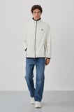 Standart Kalıp Dik Yaka 2li Paket Petrol-Ekru Erkek Polar Sweatshirt - 87992