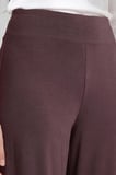 Kahverengi Comfort Fit Geniş Paça Korsajlı Palazzo Kadın Pantolon - 94681