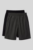 Standart Fit Chino 2li Paket Siyah-Antrasit Erkek Şort - 81290