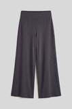 Koyu Gri Comfort Fit Geniş Paça Korsajlı Palazzo Kadın Pantolon - 94681