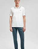 Mavi Düz Kırık Beyaz Erkek Polo T-Shirt DMK.M0611838-70057