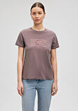 Baskılı Mor Tişört 1612222-86683