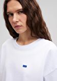 Mavi Bisiklet Yaka Basic Beyaz Crop Tişört 1612187-620