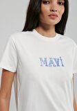 Mavi Logo Baskılı Beyaz Tişört 1612232-70057