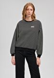 Mavi Logo Baskılı Siyah Sweatshirt 1S10100-85143