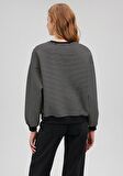 Mavi Logo Baskılı Siyah Sweatshirt 1S10100-85143