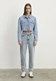 Brenda 90lar İndigo Mavisi Jean Ceket 1110118-86443