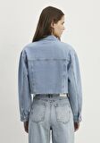 Brenda 90lar İndigo Mavisi Jean Ceket 1110118-86443