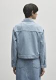Megi Mavi Premium Buz Mavi Jean Ceket 1110389-86747