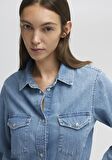 Merida All Blue İndigo Mavisi Jean Gömlek 1210662-86492