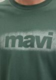 Mavi Logo Baskılı Yeşil Tişört 0612002-81570