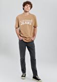 Mavi Jeans Baskılı Kahverengi Tişört 0612008-81570
