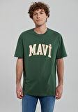 Mavi Logo Baskılı Yeşil Tişört 0611711-81570