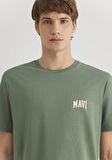 Mavi Logo Baskılı Yeşil Tişört 0611714-71483