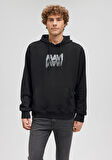 Mavi Logo Baskılı Siyah Sweatshirt 0611317-900
