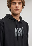 Mavi Logo Baskılı Siyah Sweatshirt 0611317-900